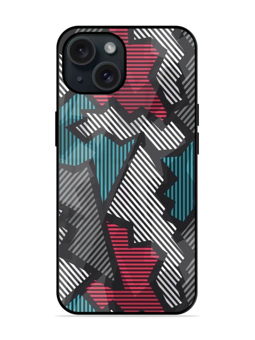 Technology Seamless Pattern Glossy Metal TPU Case