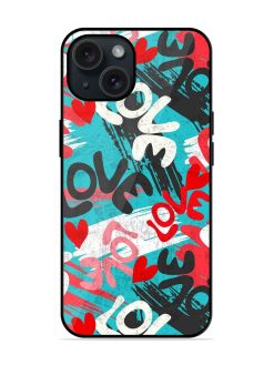 Valentines Day Seamless Glossy Metal TPU Case