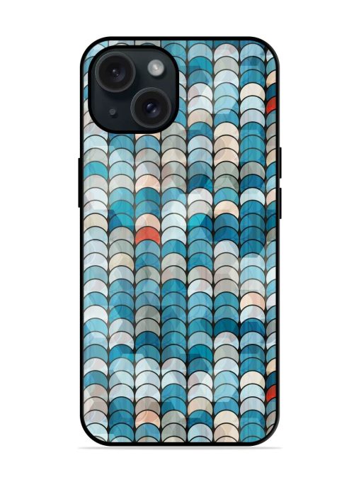 Abstract Blue Circle Glossy Metal TPU Case Edge Zapvi