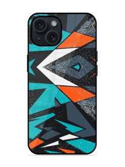 Abstract Geometric Seamless Glossy Metal TPU Case