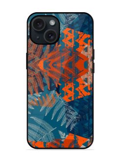 Abstract Jungle Print Glossy Metal TPU Case