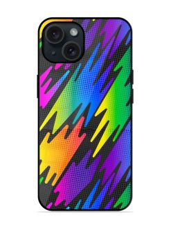 Abstract Seamless Geometric Glossy Metal TPU Case