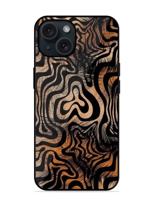 Abstract Zebra Animal Glossy Metal TPU Case