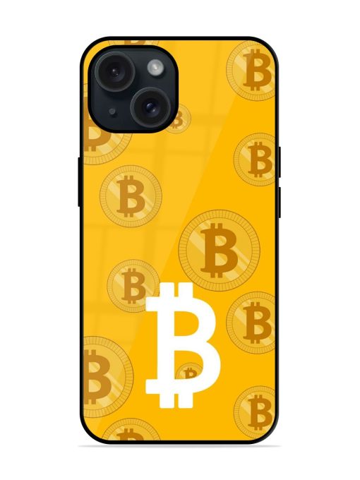 Background Cryptocurrency Bitcoin Glossy Metal TPU Case