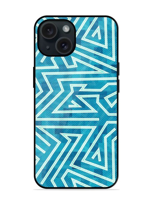 Blue Maze Seamless Glossy Metal TPU Case