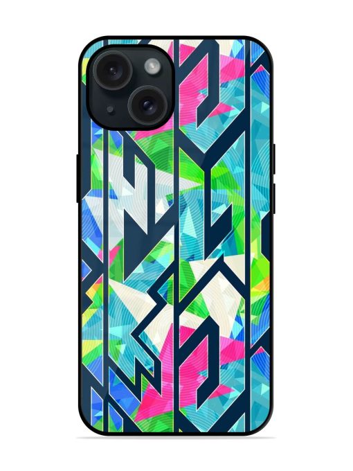 Bright Geometric Seamless Glossy Metal TPU Case