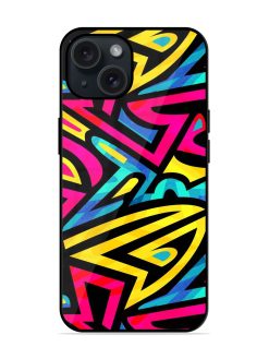 Bright Graffiti Seamless Glossy Metal TPU Case