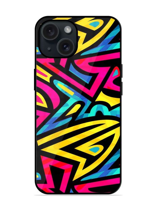 Bright Graffiti Seamless Glossy Metal TPU Case