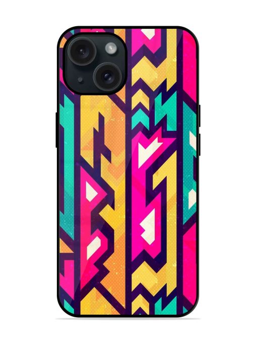 Colored Futurist Seamless Glossy Metal TPU Case