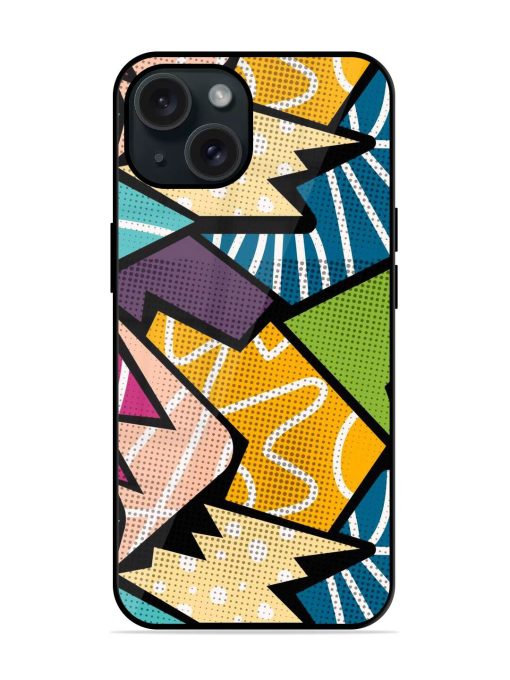 Colorful Abstract Geometric Glossy Metal TPU Case Edge Zapvi