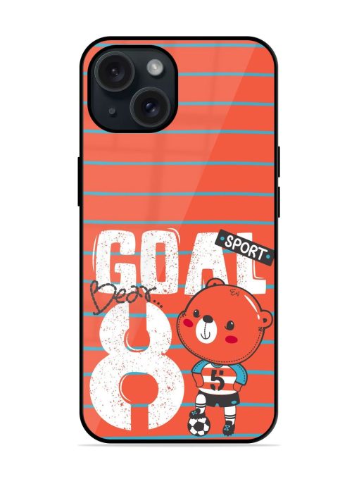 Cute Teddy Bear Glossy Metal TPU Case