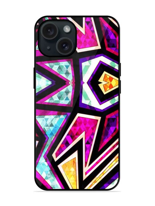 Diamond Geometric Seamless Glossy Metal TPU Case