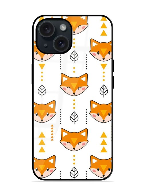 Fox Geometric Seamless Glossy Metal TPU Case