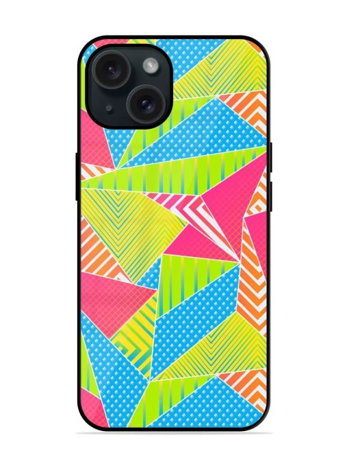 Funky Color Triangle Glossy Metal TPU Case