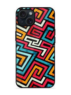 Graffiti Lines Seamless Glossy Metal TPU Case