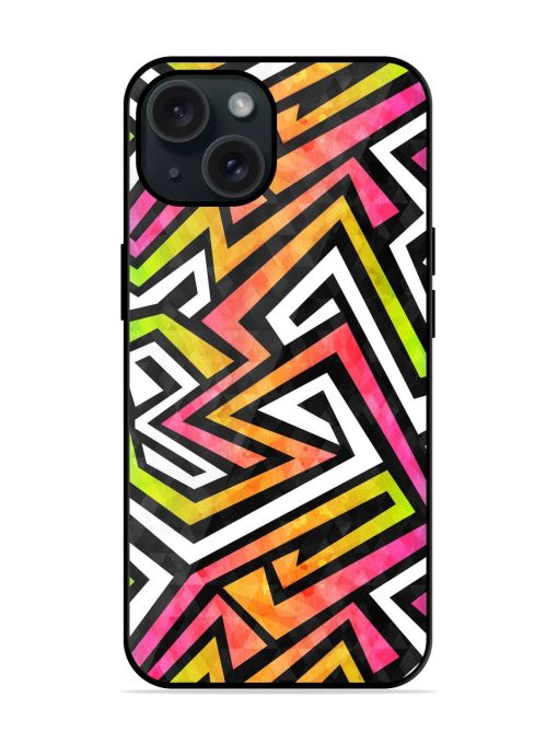 Graffiti Maze Seamless Glossy Metal TPU Case