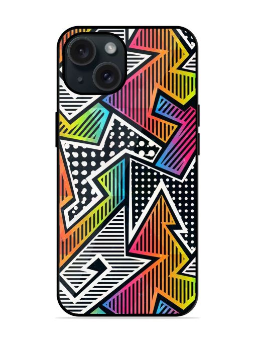 Graffiti Seamless Pattern Glossy Metal TPU Case