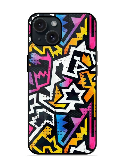 Graffiti Seamless Pattern Glossy Metal TPU Case