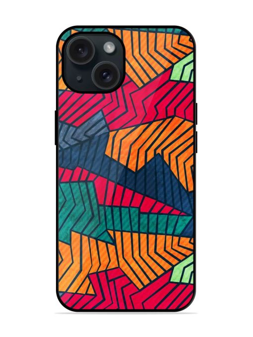 Grunge Mosaic Seamless Glossy Metal TPU Case