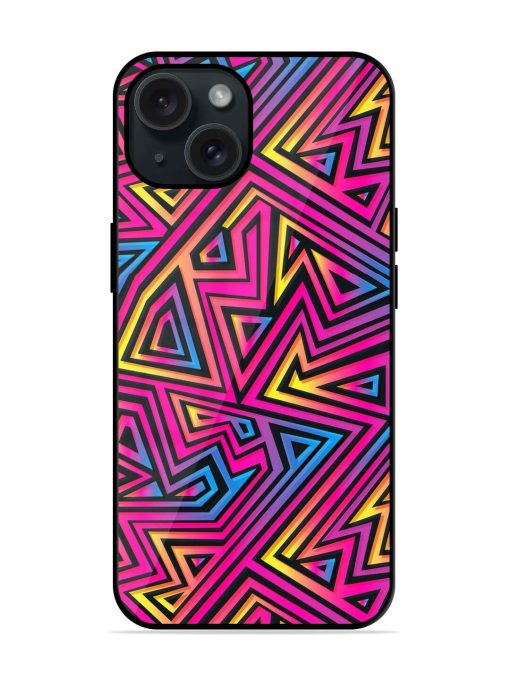 Neon Maze Seamless Glossy Metal TPU Case