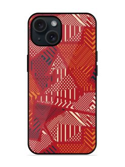 Red Color Tribal Glossy Metal TPU Case