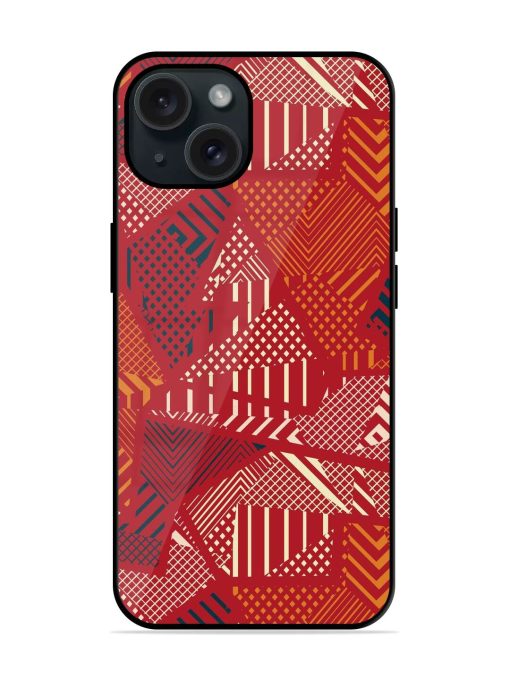 Red Color Tribal Glossy Metal TPU Case