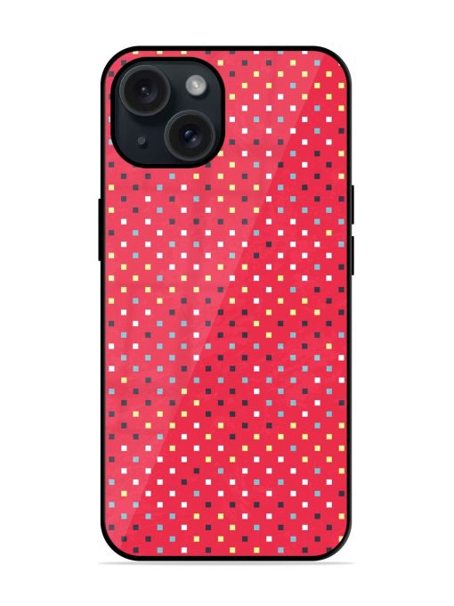 Red Dots Texture Glossy Metal TPU Case