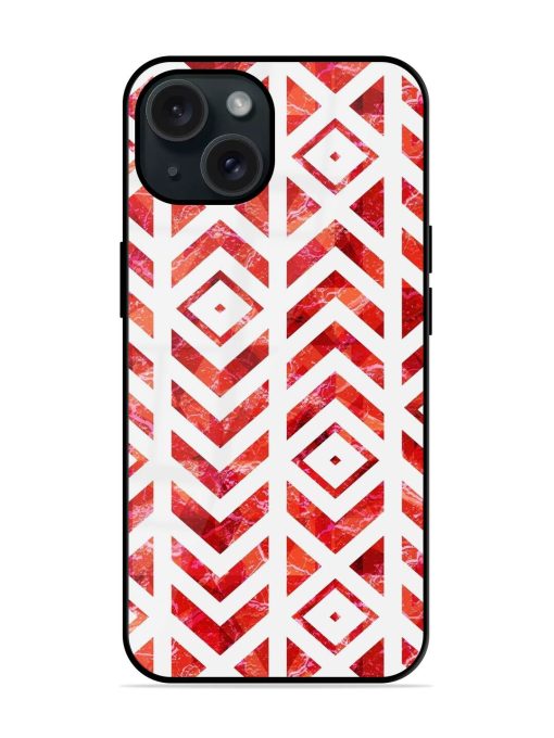 Red Grunge Tribal Glossy Metal TPU Case