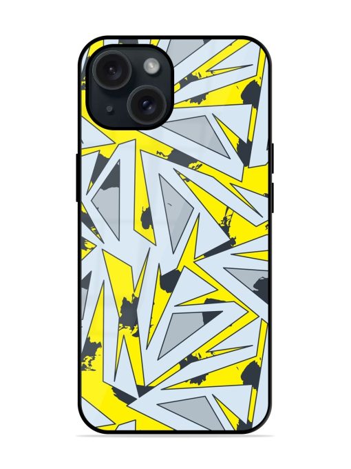 Seamless Abstract Geometry Glossy Metal TPU Case