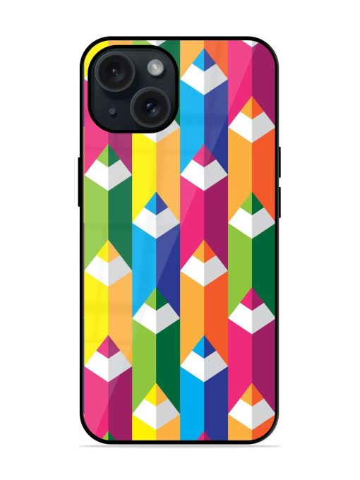 Seamless Geometric Pattern Glossy Metal TPU Case