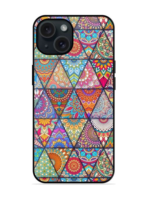 Seamless Mandalas Pattern Glossy Metal TPU Case