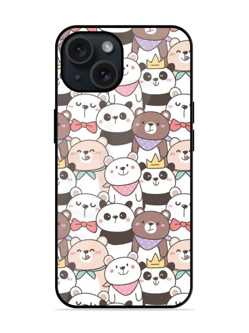 Seamless Pattern Cute Glossy Metal TPU Case