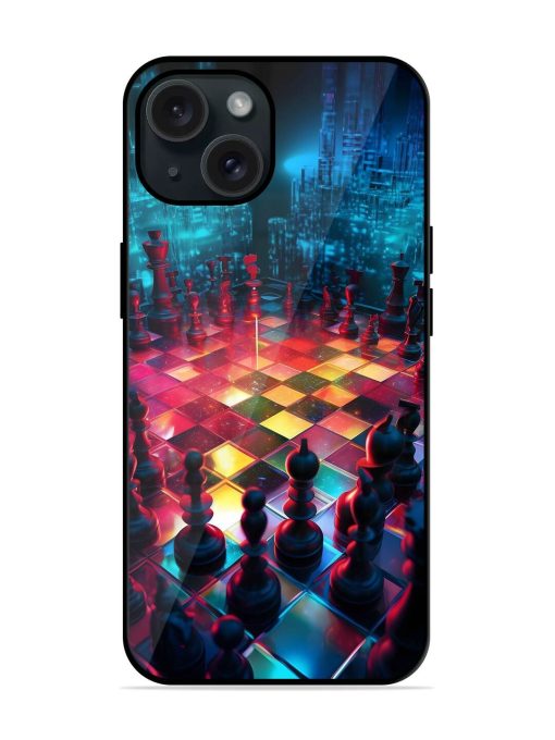 Chess Table Glossy Metal TPU Case