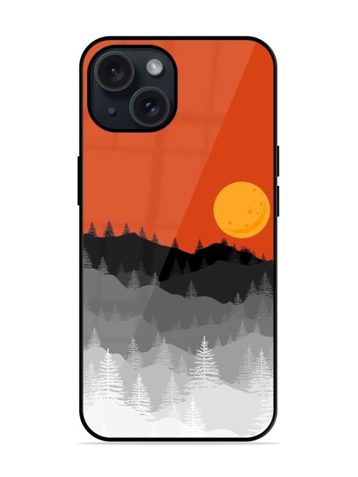 Mountain Lofi Sun Glossy Metal TPU Case