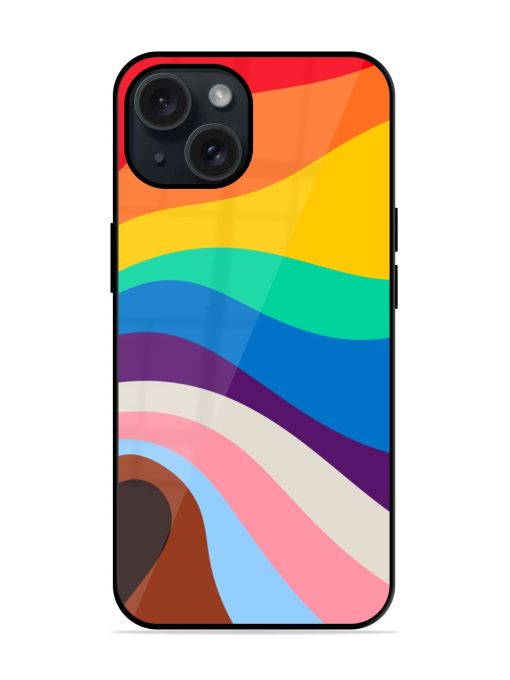 Minimal Pride Art Glossy Metal TPU Case