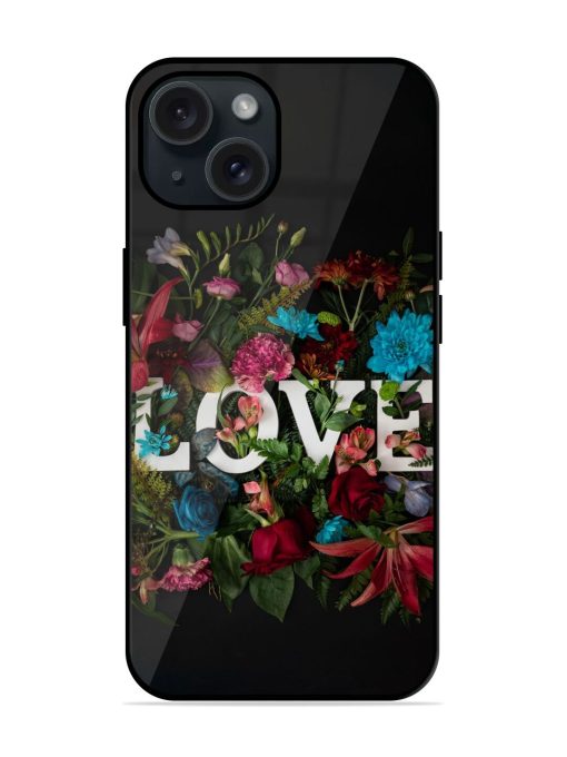 Lover Flower Art Glossy Metal TPU Case