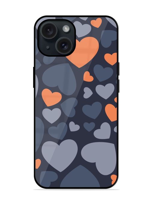 Heart Seamless Vector Glossy Metal TPU Case