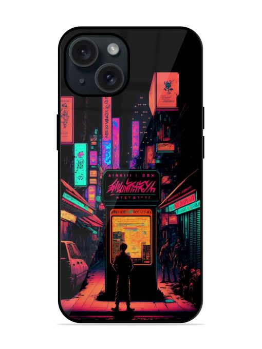 Retro Vibe Of Tokyo Glossy Metal TPU Case