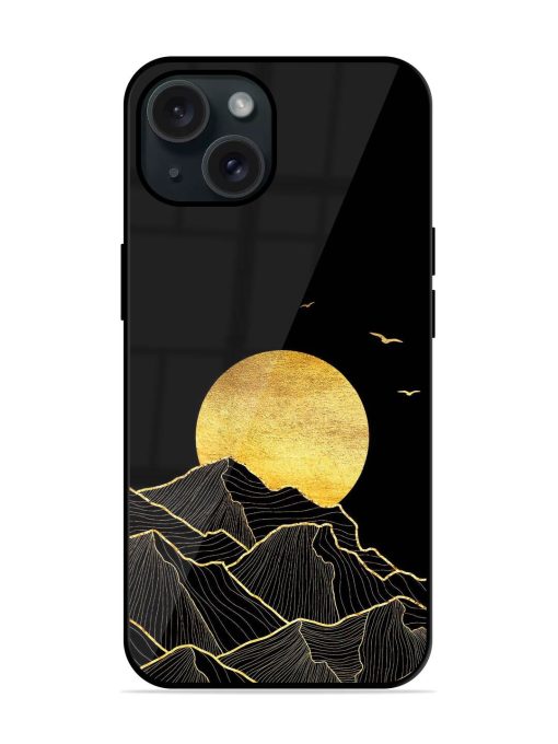 Golden Sunrise Glossy Metal TPU Case