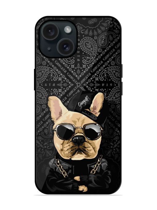 Gangsta Cool Sunglasses Dog Glossy Metal TPU Case