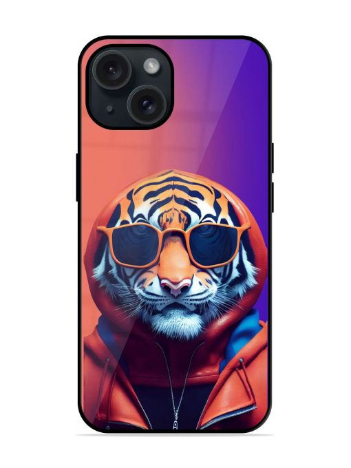 Tiger Animation Glossy Metal TPU Case