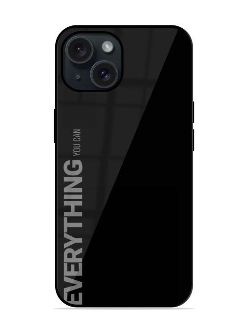 Everything You Can Glossy Metal TPU Case