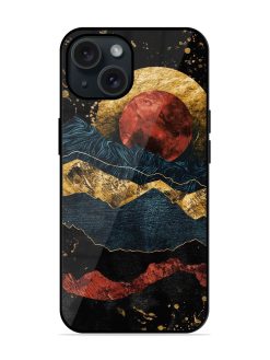 Gold Painting View Glossy Metal TPU Case