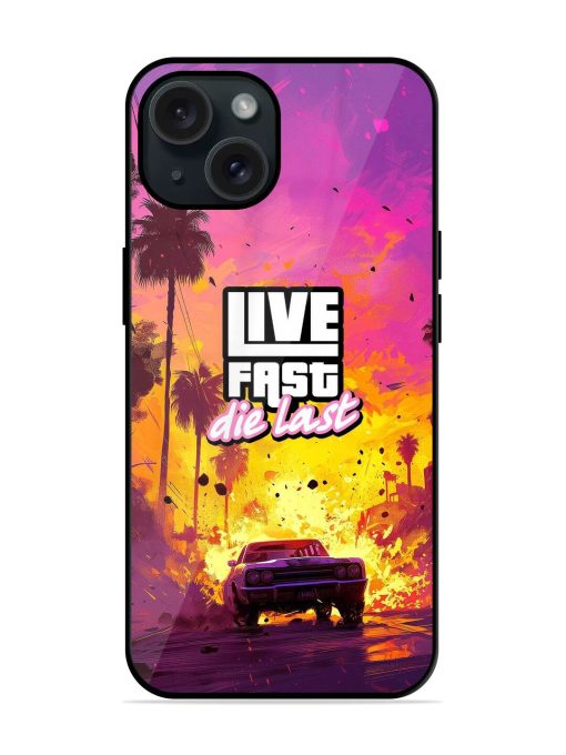 Live Fast Glossy Metal TPU Case