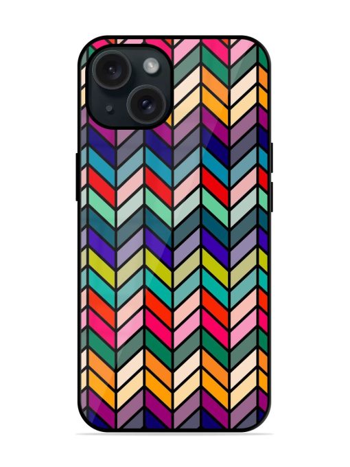 Retro Bauhaus Design Glossy Metal TPU Case