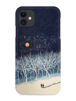 Full Moon Snowshoe Tour Snap Case for Apple Iphone 11