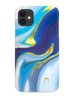 Watercolor Background With Golden Foil Snap Case for Apple Iphone 11