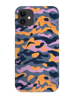 Camouflage Army Military English Orange Art Snap Case for Apple Iphone 11