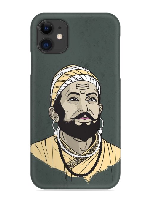 Shivaji Maharaj Vector Art Snap Case for Apple Iphone 11