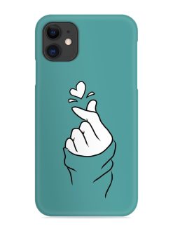 Korean Heart Sign Art Snap Case for Apple Iphone 11